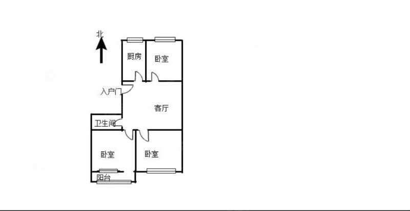 五道庙小区3室1厅1卫70㎡南34.8万