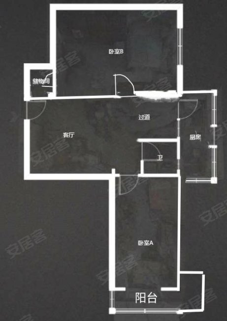 前进里(大港)2室1厅1卫66.27㎡东南49万