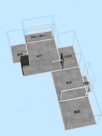 阳光里(袁州)1室1厅1卫54.32㎡南65万