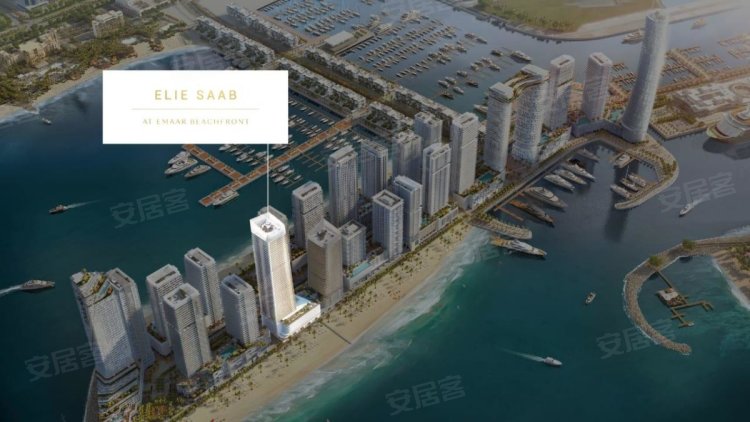阿联酋迪拜酋长国迪拜约¥309～598万城市视野 海景，Elie Saab联名设计打造新房公寓图片