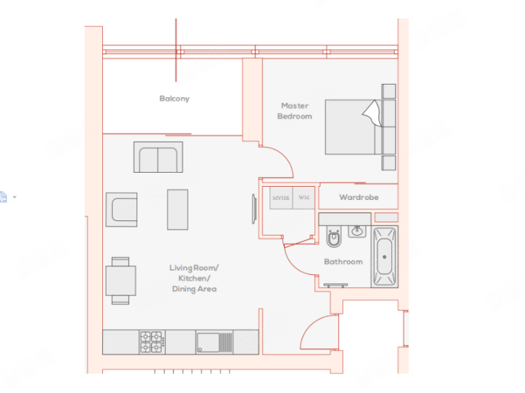 英国大伦敦约¥454～556万伦敦西南部 优秀学校密集、舒适生活【布朗公寓】新房公寓图片