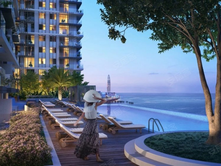 阿联酋迪拜酋长国迪拜约¥300～881万迪拜王子岛海景房：Elie Saab，180度棕榈岛景观新房公寓图片