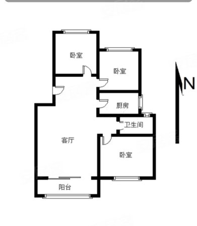 锦绣龙城3室2厅1卫