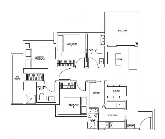 新加坡约¥1152～3456万新加坡 房 - SKY EVERTON新房公寓图片