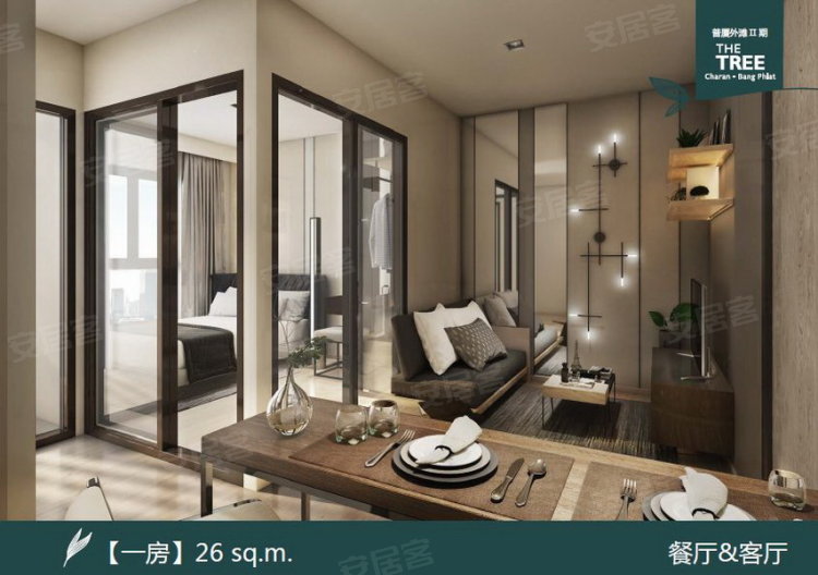 泰国曼谷约¥47～103万泰国曼谷|普夏外滩2期|湄南河景 公寓新房公寓图片
