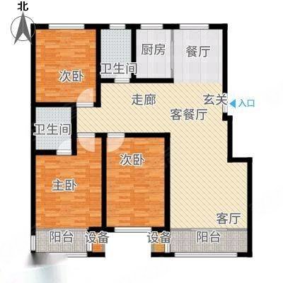 售莱茵小镇小高层东边户三室两厅一卫毛坯全明户型带储藏室