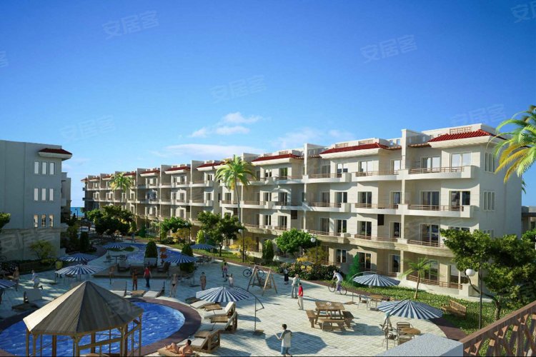埃及约¥36万美丽的一居室公寓出售在宝石马卡迪度假村和温泉埃及二手房公寓图片