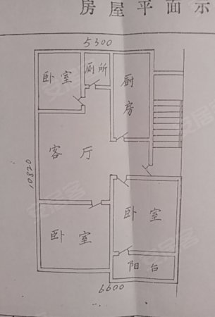 成人中专家属院3室1厅1卫70.52㎡南30万