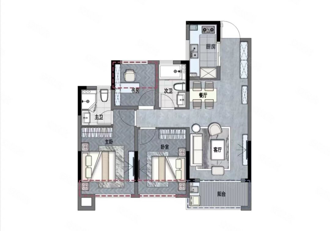 钱清 地铁600米 精装住宅 即住 先到先,星澜城