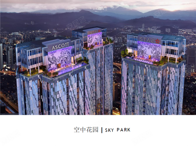 马来西亚吉隆坡约¥359万大马吉隆坡双子塔旁高端雅诗阁-ASCOTT STAR新房公寓图片
