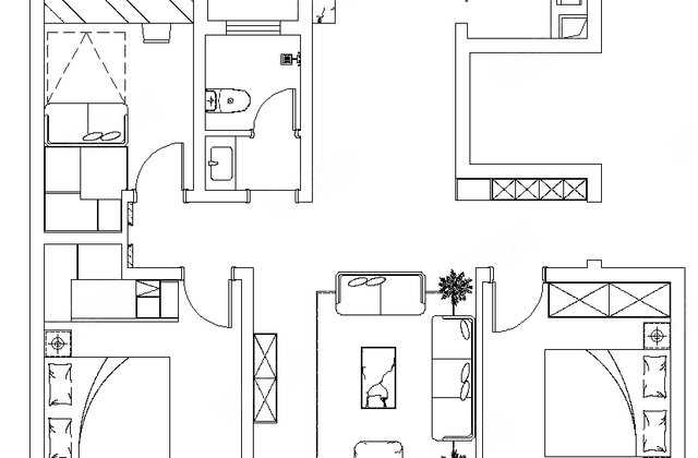 建业幸福里3室2厅115㎡52万二手房图片