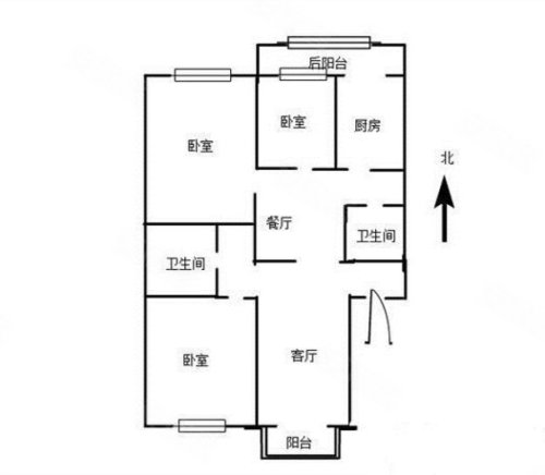 密西花园3室2厅2卫121.79㎡南220万