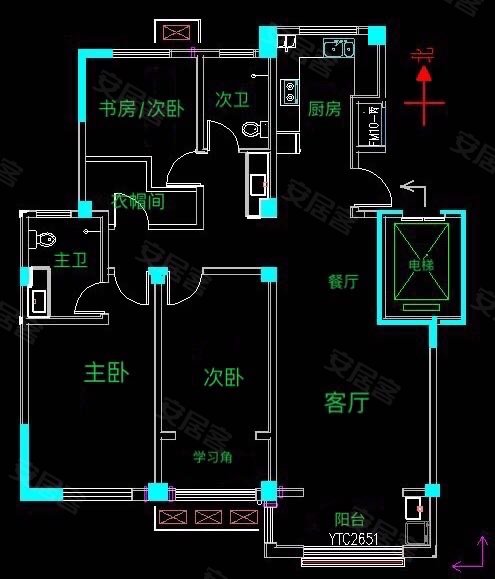 盛鑫首府3室2厅2卫139.01㎡南95万