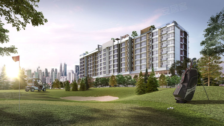 马来西亚吉隆坡约¥192～377万【知名国际学校】吉隆坡·长久产权, ,面向 高球场新房公寓图片