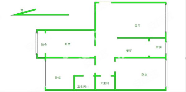 盛世佳苑(盐山)3室2厅2卫118㎡南北89万