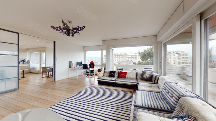 瑞士约¥2705万很少出售： 弗洛里桑特的一套明亮的 6pcs 大公寓二手房公寓图片