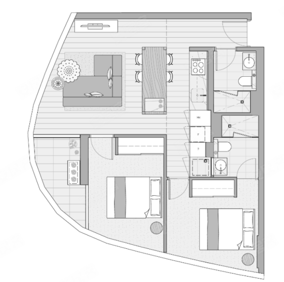 澳大利亚维多利亚州墨尔本约¥362～428万Conservatory新房公寓图片