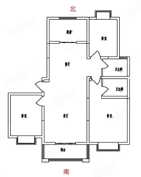 东湖轩景园3室2厅2卫131㎡南235万