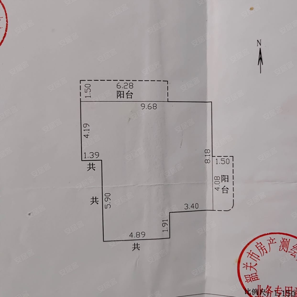 惠民南路福荣楼3室2厅1卫100㎡南北30万