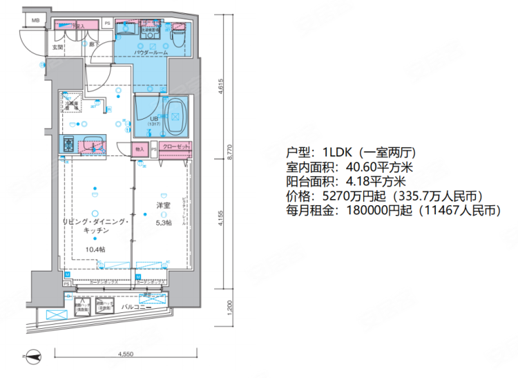 日本东京都约¥269万东京 现房公寓Genoiva 东大前 Green Veil新房公寓图片