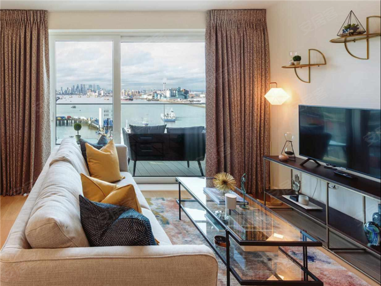英国大伦敦约¥434万40万入住泰晤士河畔 地铁上盖一线河景房新房公寓图片
