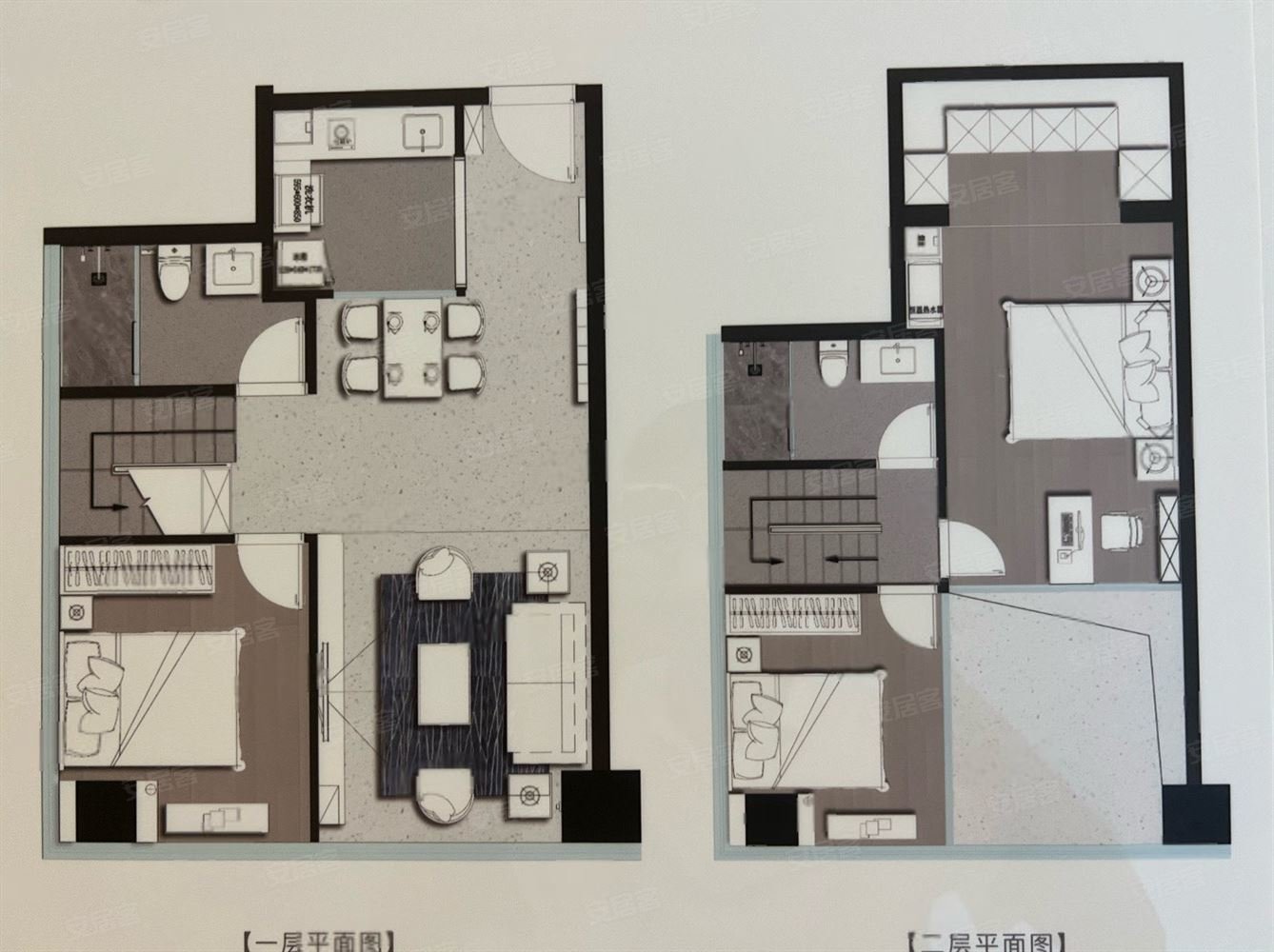 诸暨城西宝龙广场精装修2室2厅拎包入住可头资自住