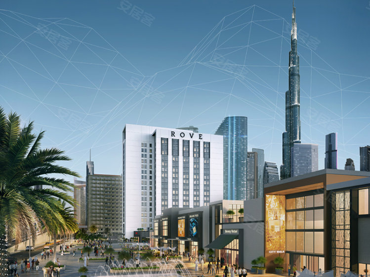 阿联酋迪拜酋长国迪拜约¥136～144万迪拜 罗夫城市漫步酒店 （Rove City Walk）新房酒店公寓图片
