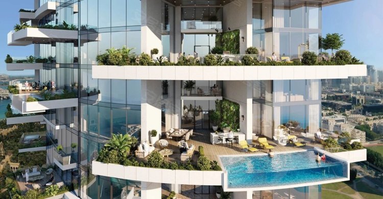 阿联酋迪拜酋长国迪拜约¥300万迪拜房产：迪拜海景房，卡沃利品牌大楼，迪拜棕榈岛景观新房公寓图片