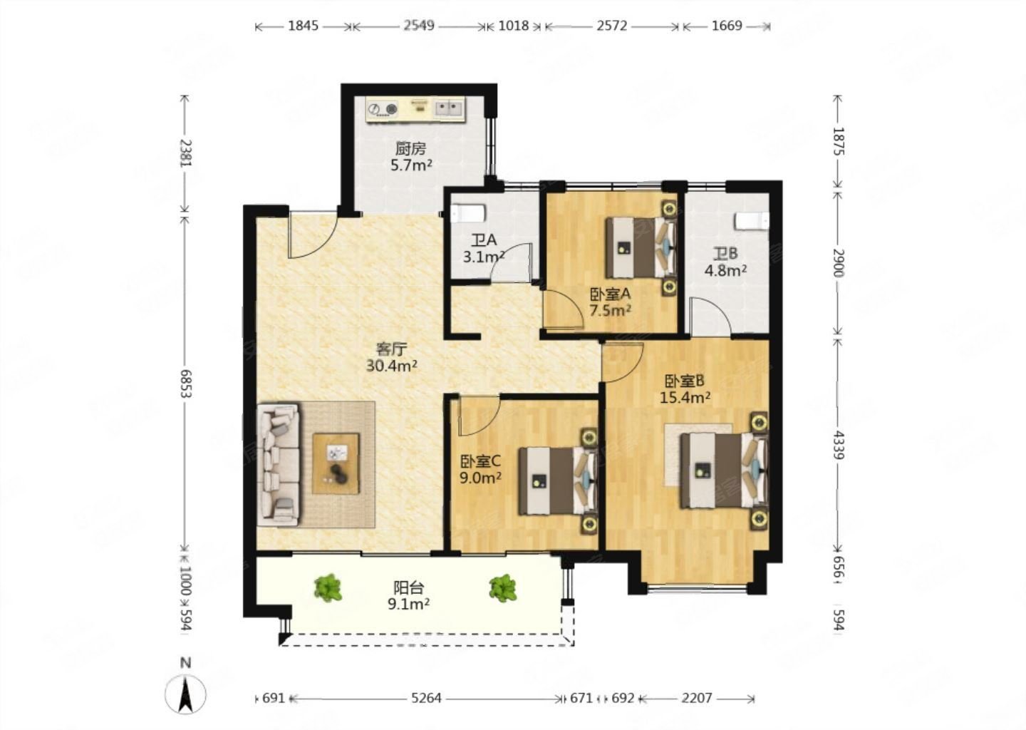 洛阳房产网>洛阳二手房>洛龙二手房>泉舜财富中心二手房>金科绿都天宸