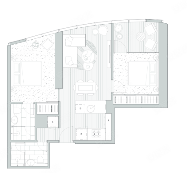 澳大利亚维多利亚州墨尔本约¥342～430万【墨尔本核心】PREMIER 墨尔本CBD核心区域公寓新房公寓图片