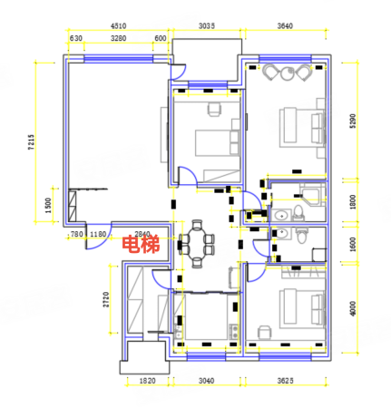 泰盛新苑4室2厅2卫166.37㎡南95万