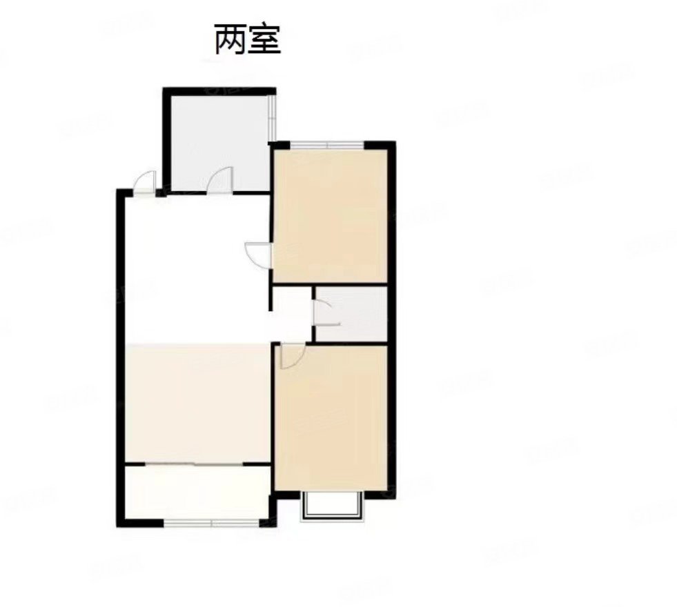 铁建小区2室1厅1卫68㎡南北16.5万