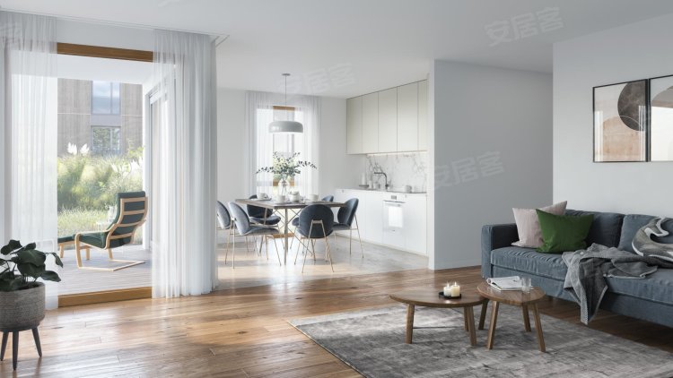 瑞士约¥696万新生态广场 - 5.5 间客房的公寓在一楼二手房公寓图片