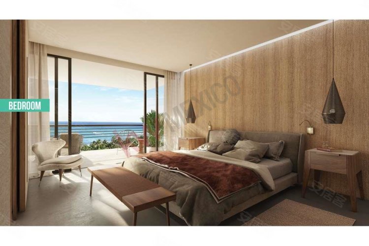 墨西哥约¥378万公寓 PH 与太阳屋顶面对大海 - 出售在莫雷洛斯港金塔纳罗奥， 海滩前线二手房公寓图片