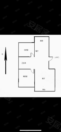 分局小区2室1厅1卫90.44㎡南北49.8万