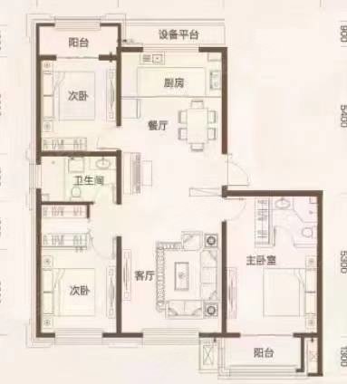 博雅庄园2室2厅2卫108㎡南北88万