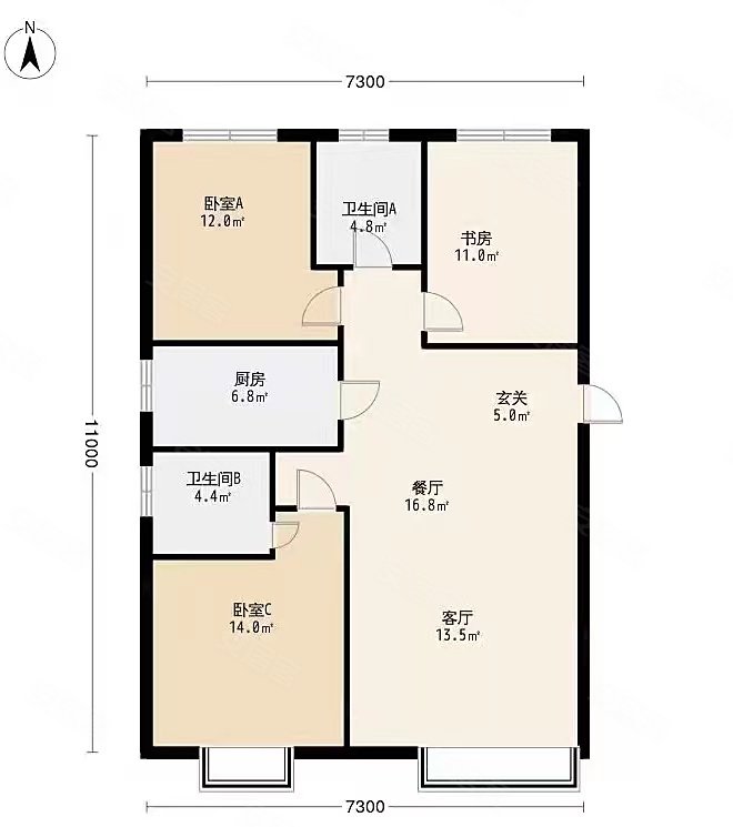 万达广场1室1厅1卫60万72平方米,万达广场二手房,60万,1室1厅,1卫,72