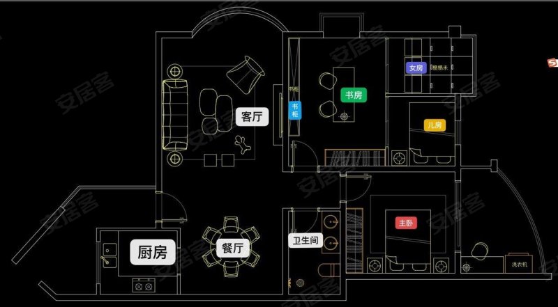 名月一品2室2厅2卫115.87㎡东南70万