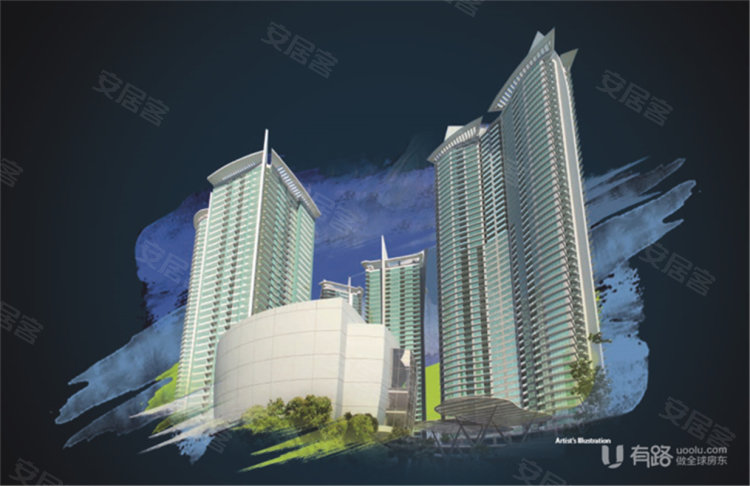菲律宾马尼拉大都会马尼拉¥199万【59层360度视野】菲律宾马尼拉- 一居室  公寓新房公寓图片