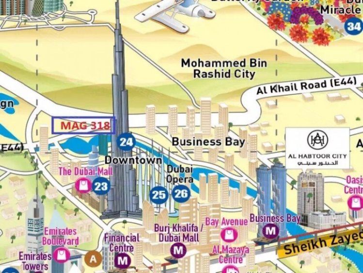 阿联酋迪拜酋长国迪拜约¥217～264万迪拜房产：迪拜市中心运河景观公寓 MAG318新房公寓图片