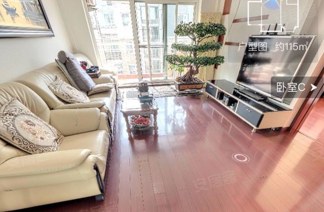 星加坡花园3室2厅115.17㎡156万二手房图片