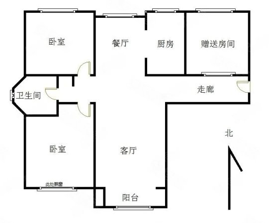 香邑溪谷玫瑰园3室2厅1卫103㎡南北90万