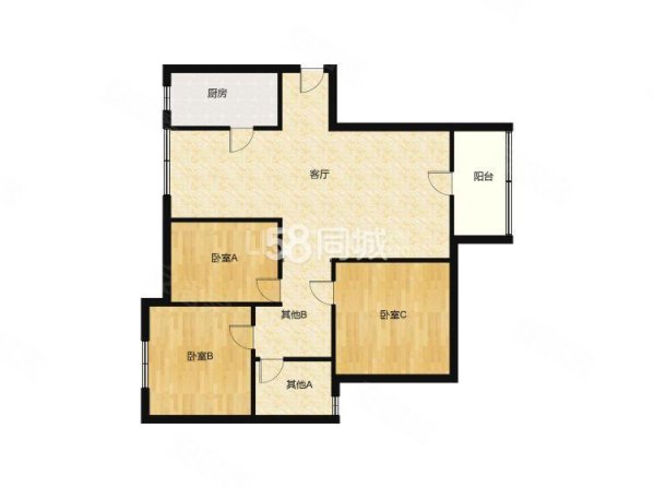 四建美林苑3室2厅1卫132.46㎡南255万