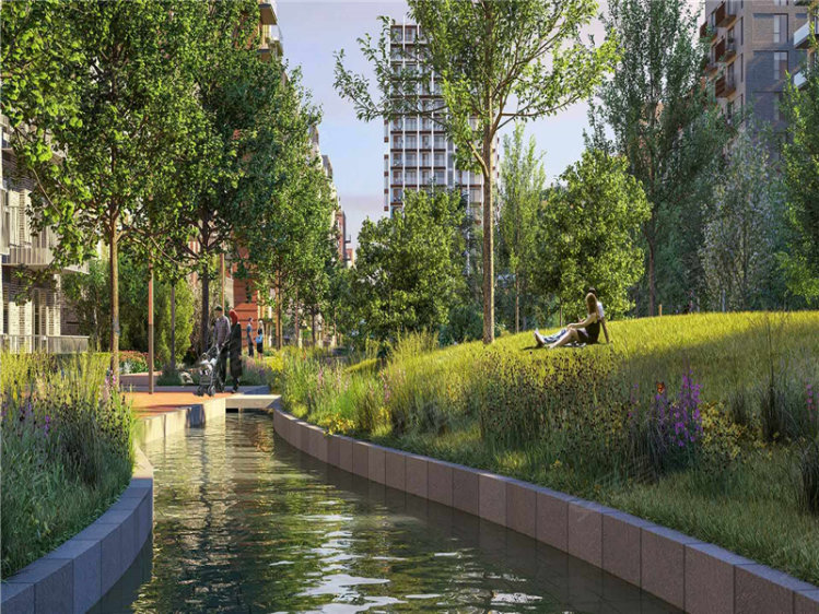 英国大伦敦约¥370万首付36万 英国“硅谷” 经济重镇湖景房新房公寓图片