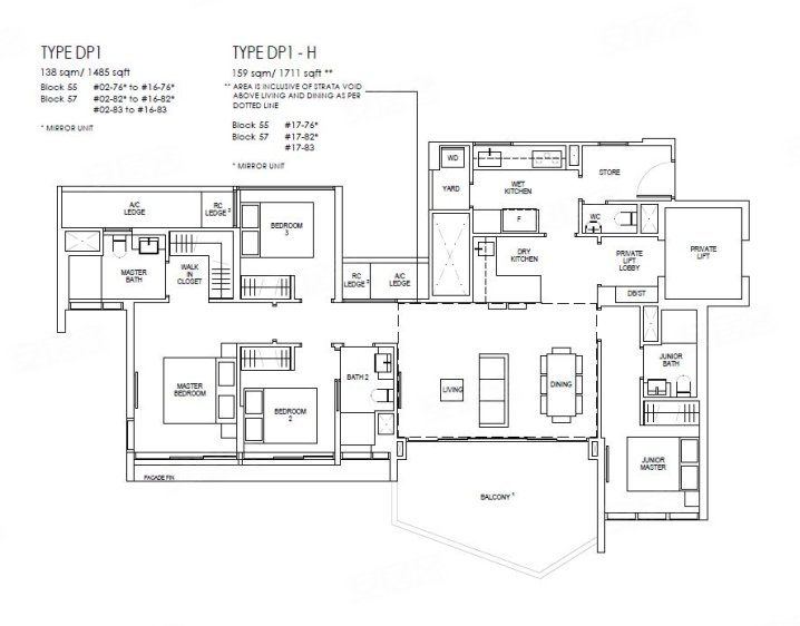 新加坡约¥312～1056万新加坡后港 - RIVERFRONT RESIDENCES新房公寓图片