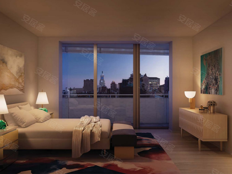 美国纽约州纽约曼哈顿约¥1115万曼哈顿中心地带【金地峯汇】1房1卫公寓，拎包入住新房公寓图片