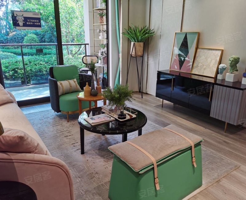 巴滨路上鎏金码头,龙湖物业一线看江,一楼带花园,公园环绕