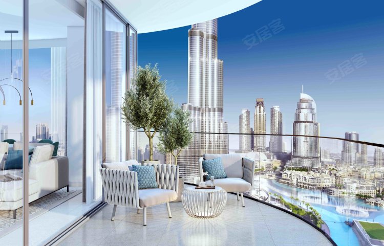阿联酋迪拜酋长国迪拜约¥273～1072万迪拜房产：迪拜市中心住宅公寓格兰德大厦， 180度音乐喷泉景新房公寓图片