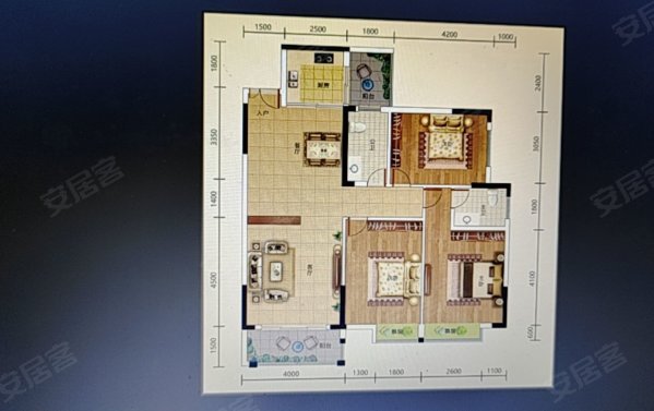 学府人家3室2厅2卫132.64㎡南43万