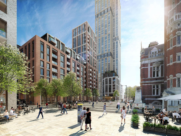 英国大伦敦约¥517万现代都市生活新地标 皇后广场高端公寓新房公寓图片